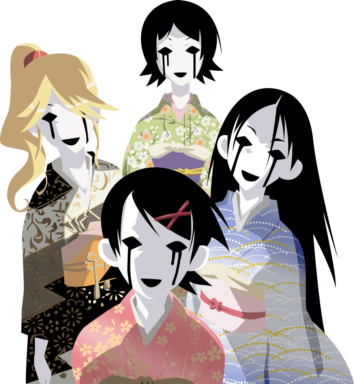 fuura_kafuka, kimura_kaere, kitsu_chiri, sayonara_zetsubou_sensei, tsunetsuki_matoi, vector_trace