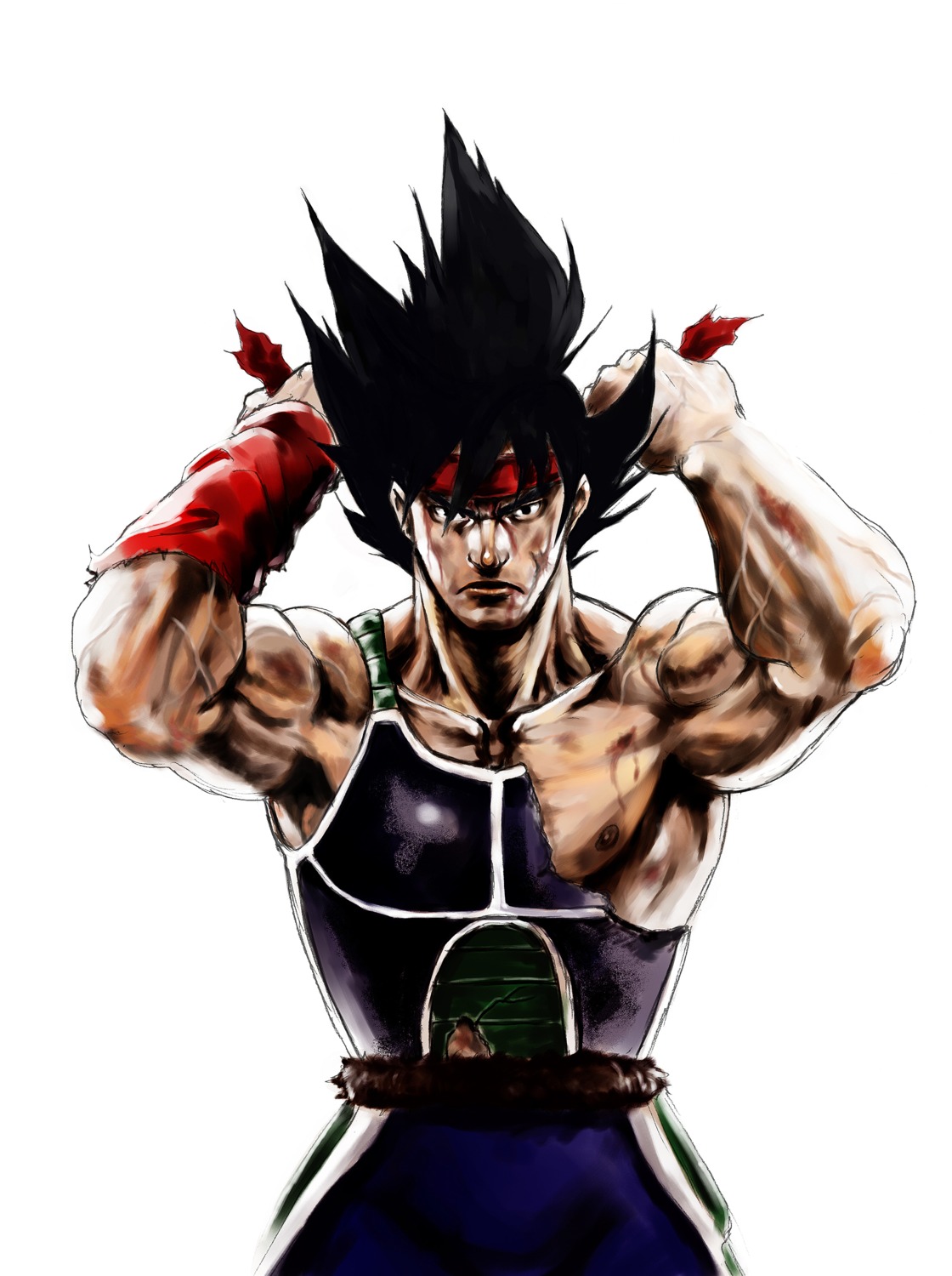 bardock, dragon_ball, dragon_ball_z, kamiya_(hs), male