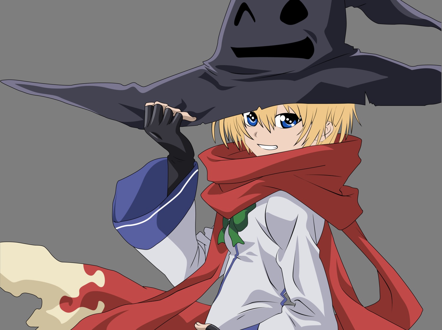 ichiban_ushiro_no_daimaou, seifuku, shiraishi_lily, transparent_png, vector_trace, witch