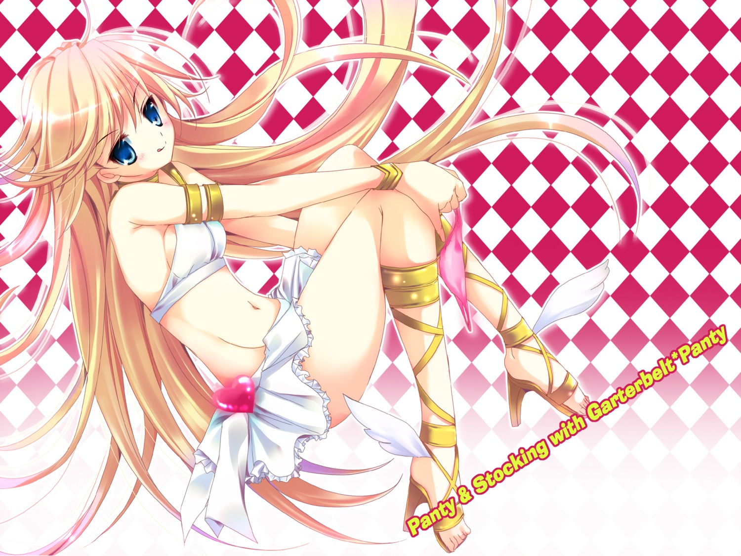 garterbelt, mizusawa_mimori, panty, panty_&_stocking_with_garterbelt, wallpaper