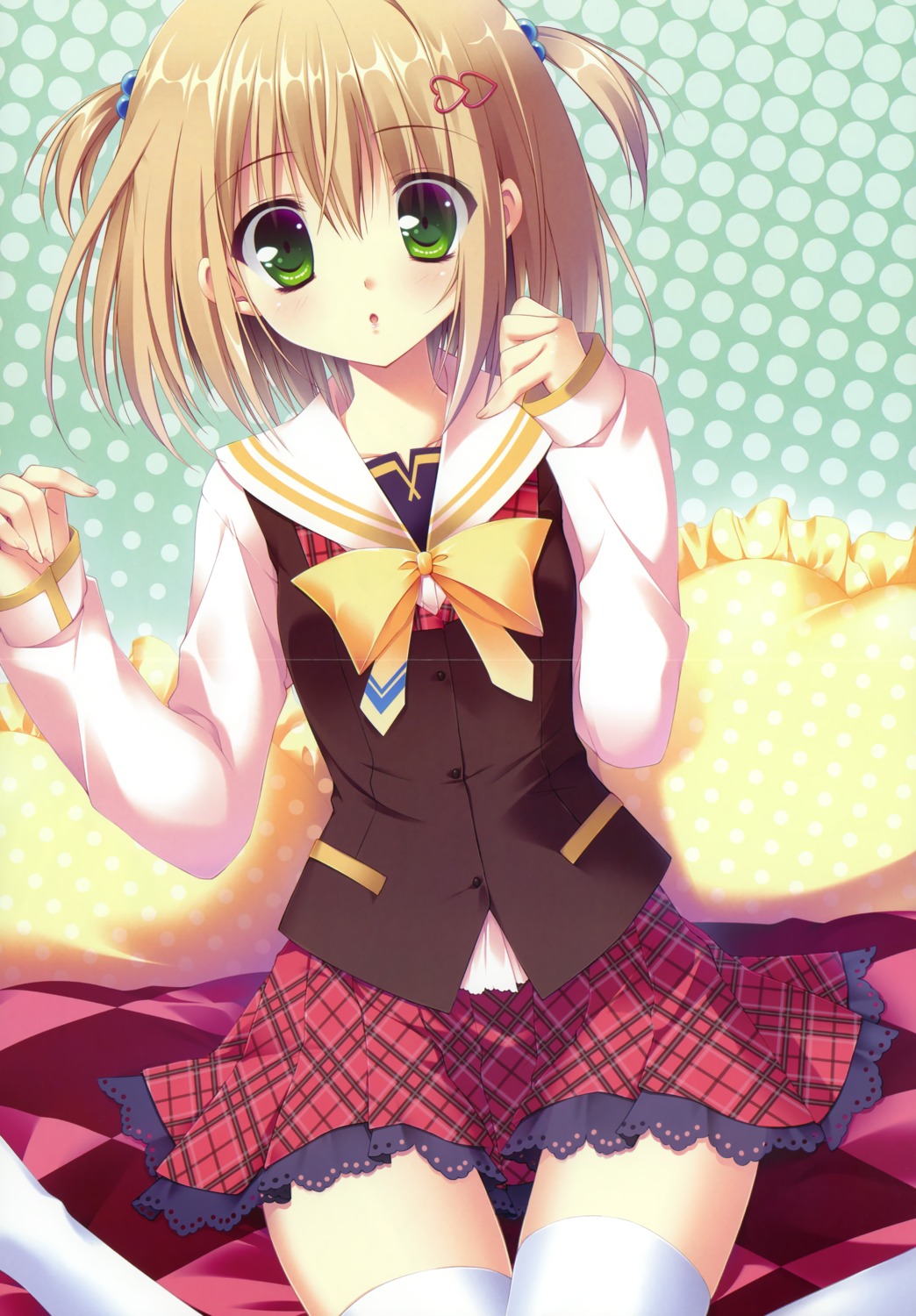 crease, hook, sakura_hanpen, seifuku, shirosaki_hina, sugirly_wish, thighhighs