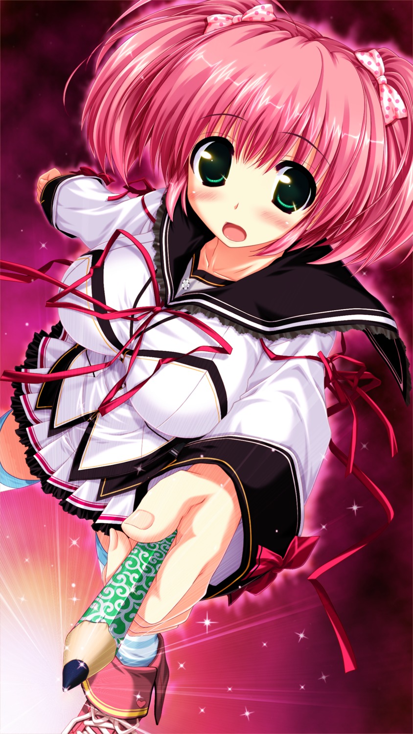 clochette, game_cg, hayase_manami, kamikaze_explorer, oshiki_hitoshi, seifuku, thighhighs