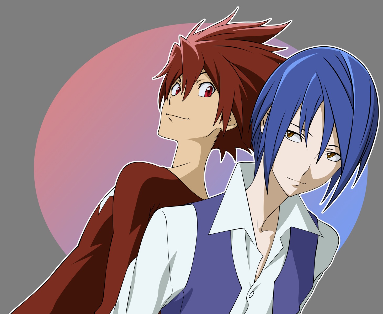 male, morrow_(pixiv), sasaki_atsuko, shindou_sugata, star_driver, transparent_png, tsunashi_takuto, vector_trace