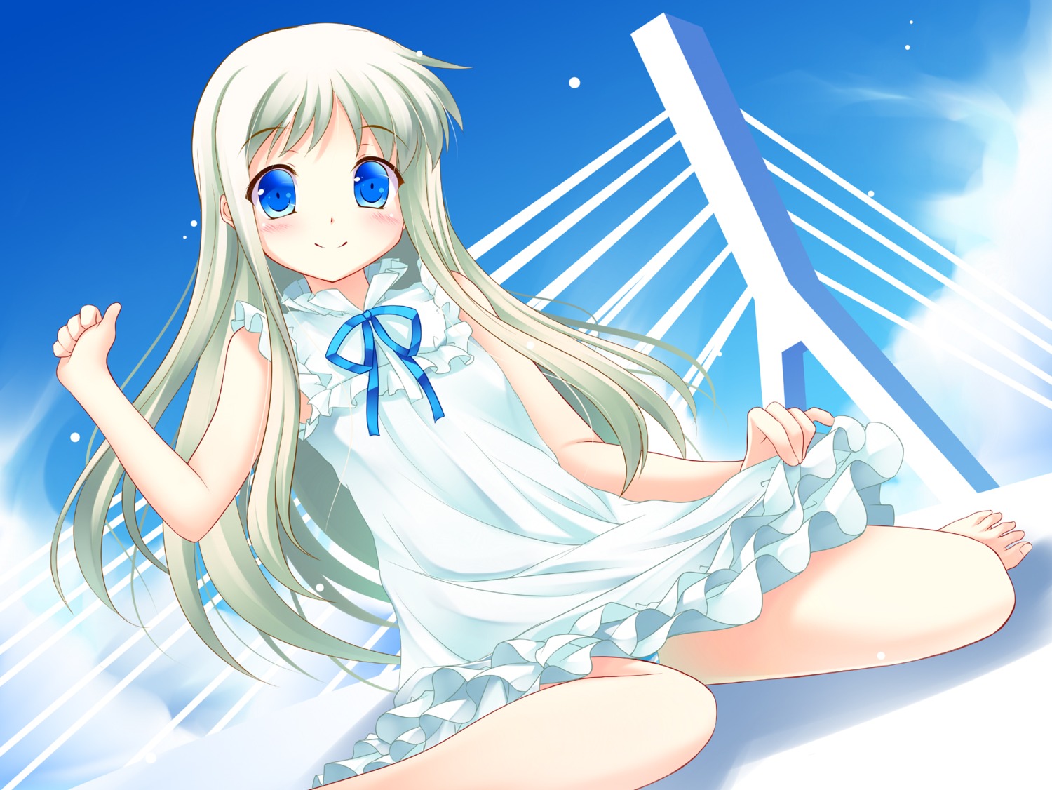 ano_hi_mita_hana_no_namae_wo_bokutachi_wa_mada_shiranai, dress, hitsujibane_shinobu, honma_meiko