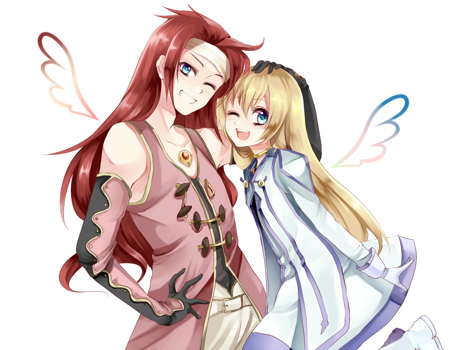 colette_brunel, kurabayashi_matoni, tales_of, tales_of_symphonia, wings, zelos_wilder