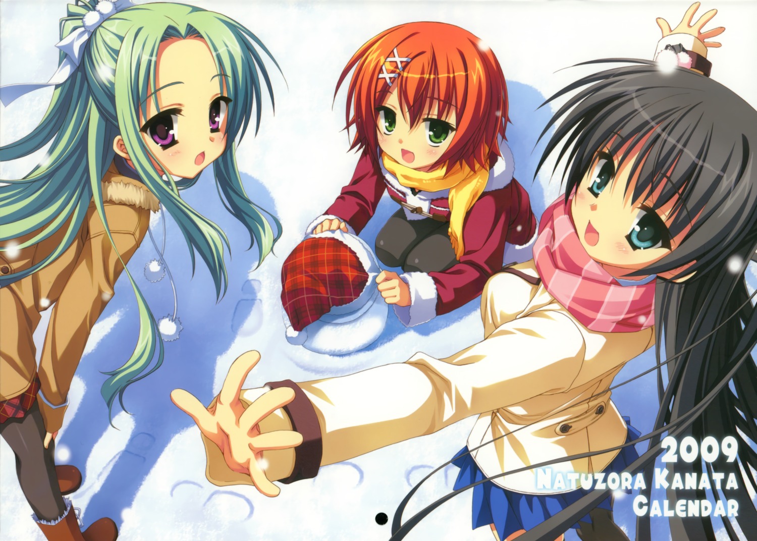 kobuichi, kousaka_chihaya, miyoshi_yuiko, muririn, natsuzora_kanata, pantyhose, shichijou_sasara, thighhighs