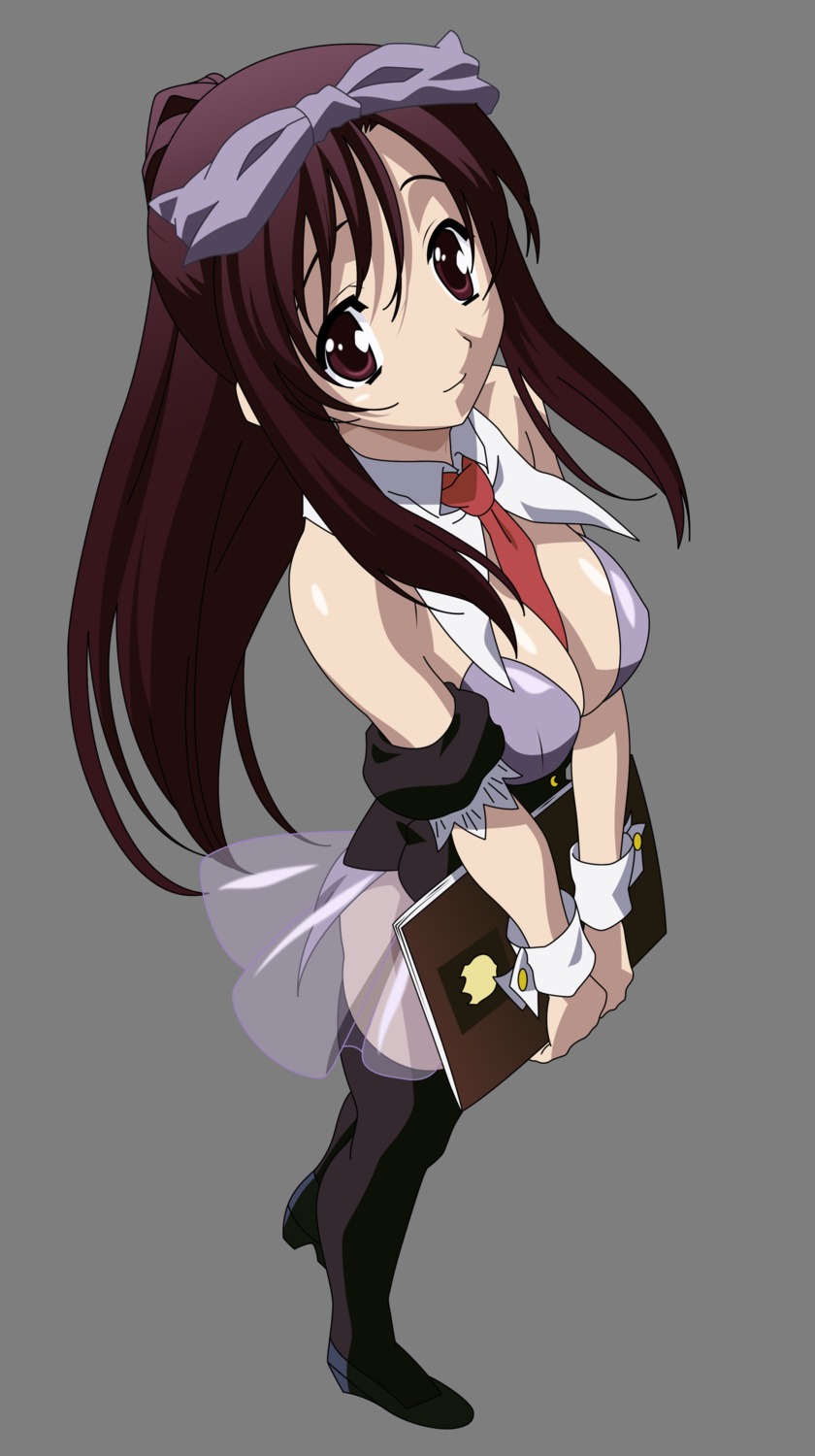 cleavage, gotou_junji, katsura_kotonoha, school_days, see_through, thighhighs, transparent_png, vector_trace