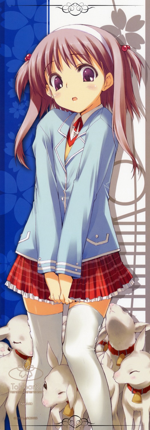 kawata_hisashi, nanako, seifuku, stick_poster, thighhighs, to_heart_(series), to_heart_2, to_heart_2_another_days