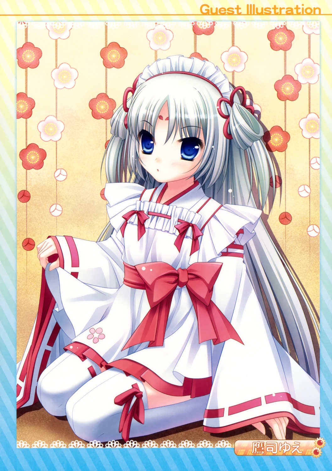 delivara!, miko, mikorin, takatsukasa_yue, thighhighs