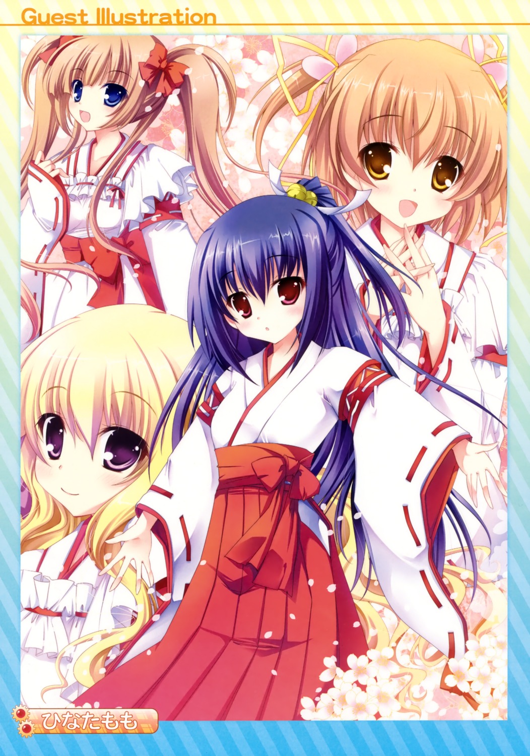 delivara!, hinata_momo, kujou_aya, miko, mikogami_mikoto, takachihou_kyouko, yufu_sumika