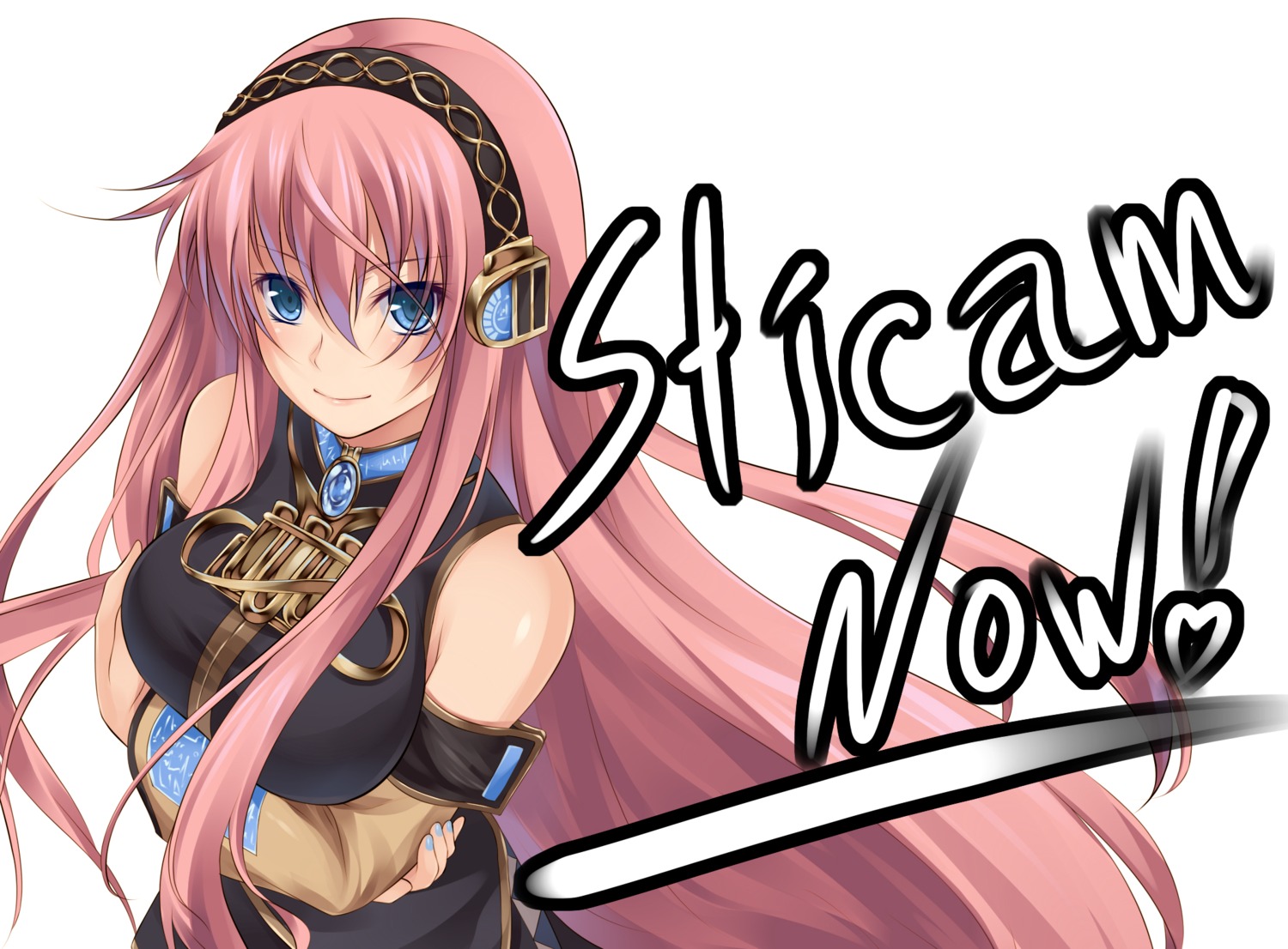 breast_hold, iroha_(unyun), megurine_luka, vocaloid