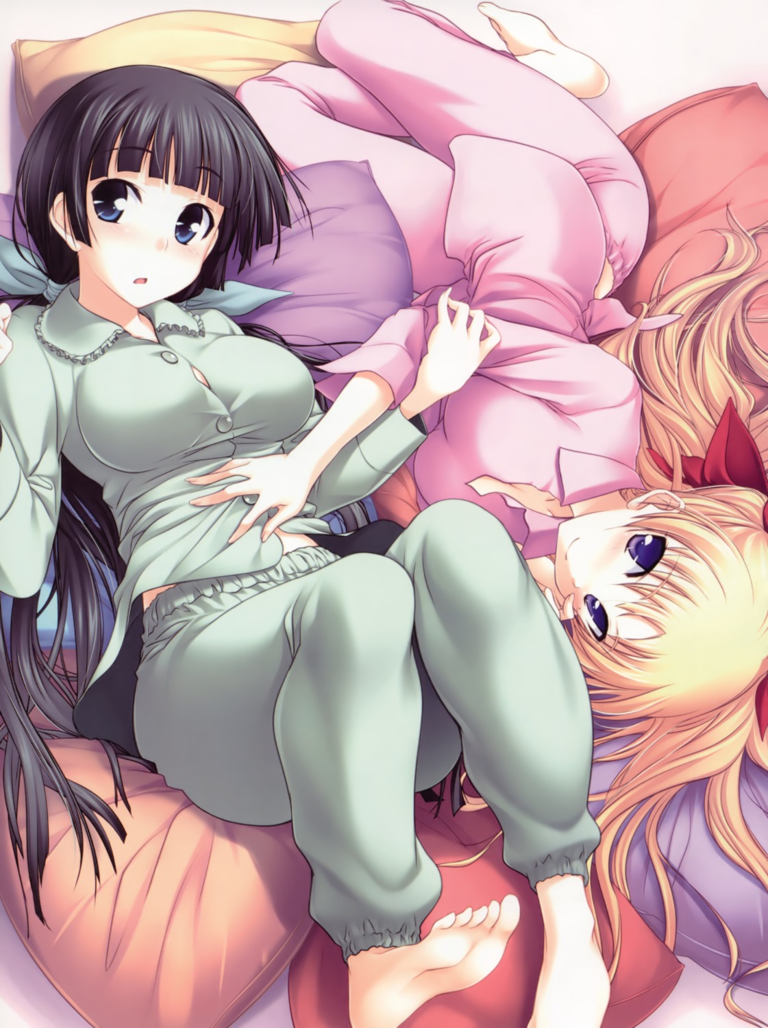 christiane_friedrich, feet, kawagishi_keitarou, maji_de_watashi_ni_koi_shinasai!, mayuzumi_yukie, minato_soft, pajama