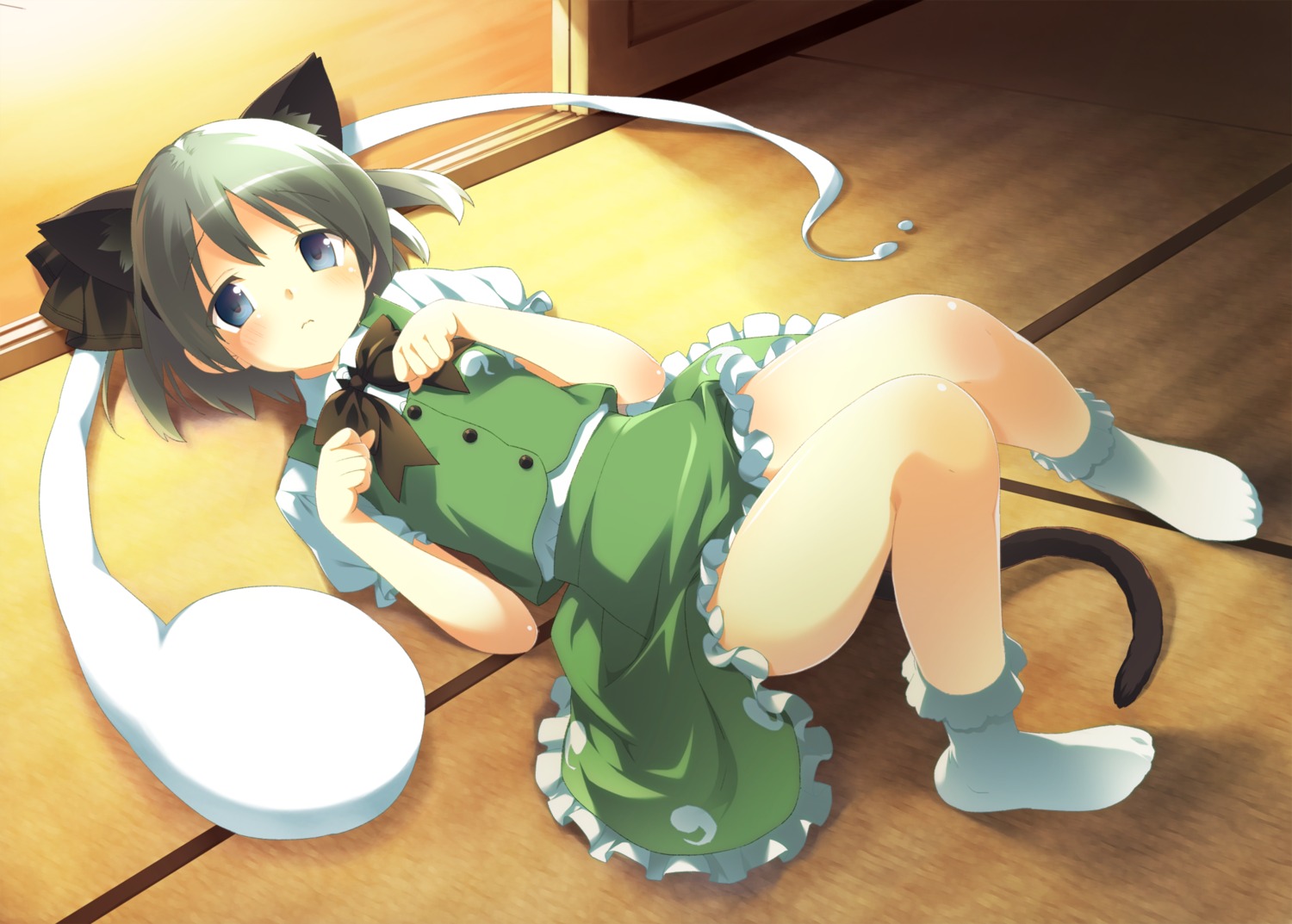 animal_ears, kani_biimu, konpaku_youmu, myon, nekomimi, sany, tail, touhou