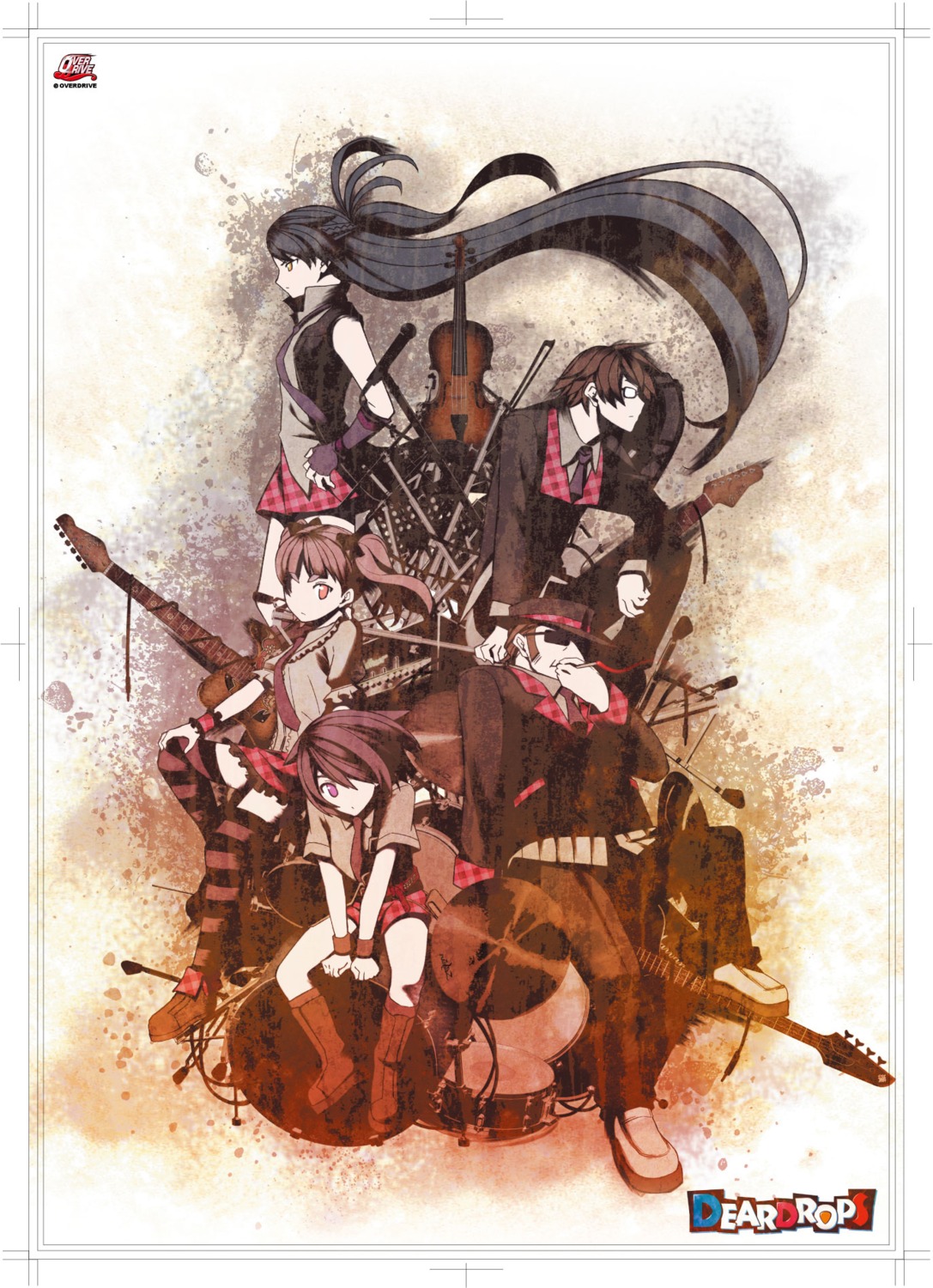 deardrops, guitar, overdrive_(company), thighhighs