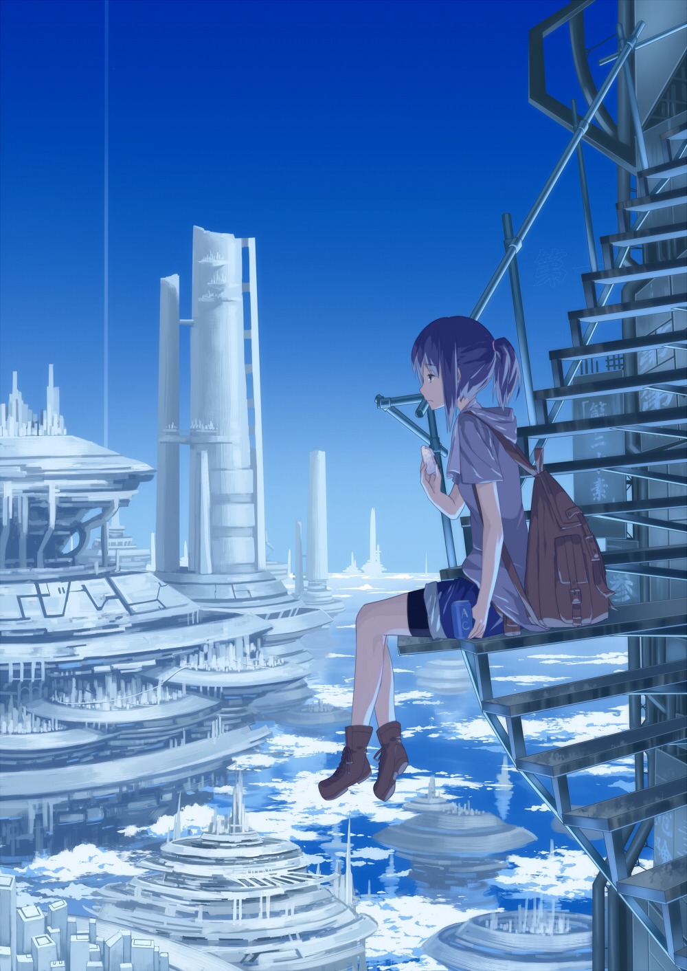 bike_shorts, izumi_sai, landscape
