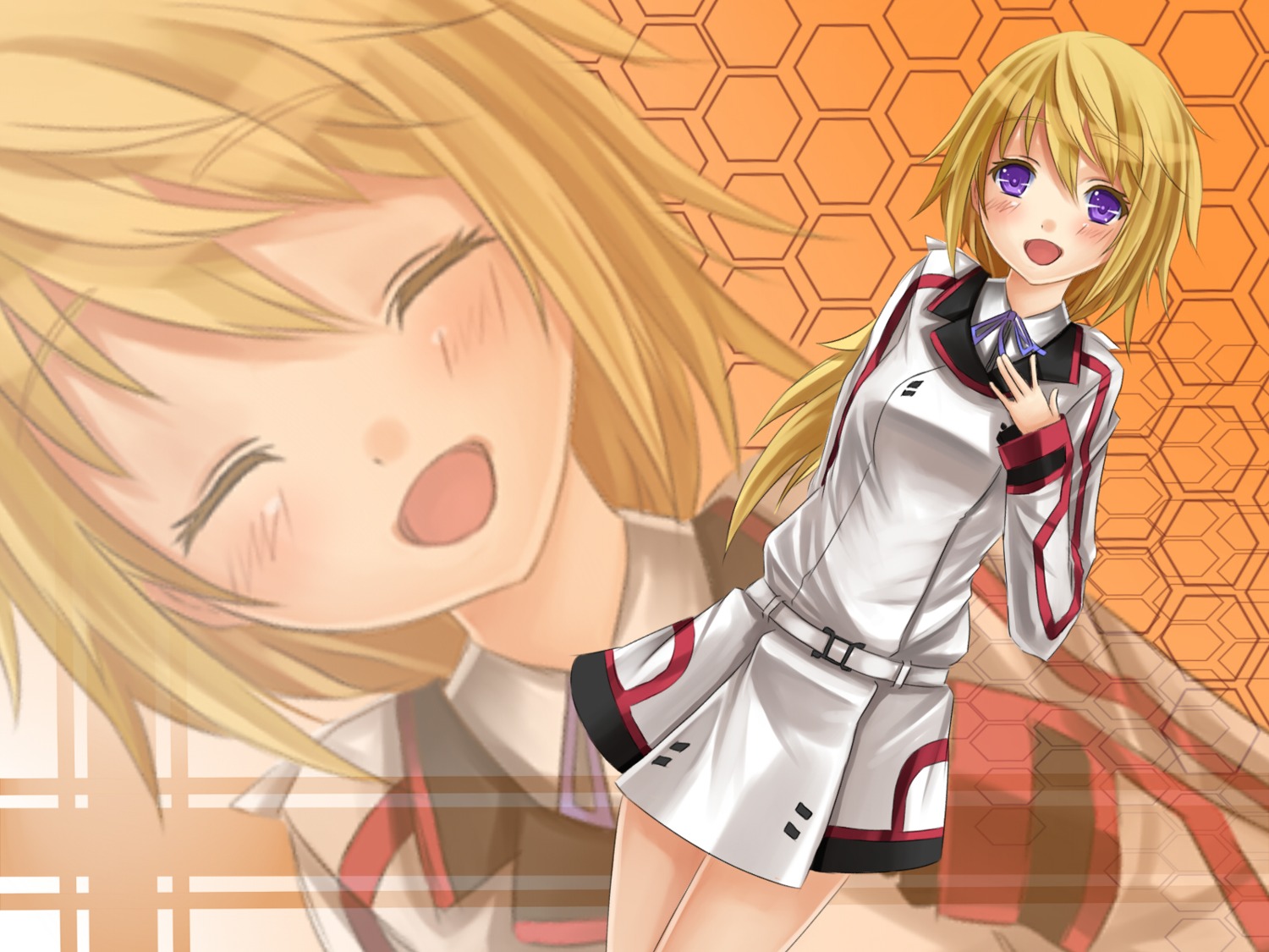 charlotte_dunois, infinite_stratos, jpeg_artifacts, reio_reio, seifuku, upscaled, wallpaper