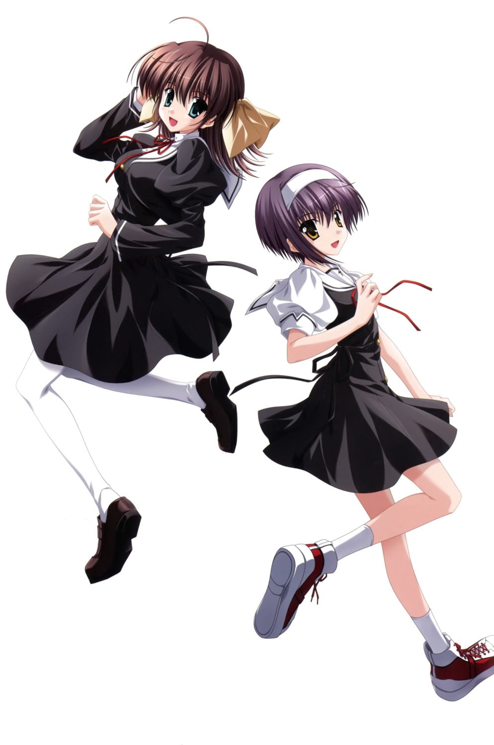 ef_~a_fairytale_of_the_two~, miyamura_miyako, nanao_naru, pantyhose, seifuku, shindou_kei
