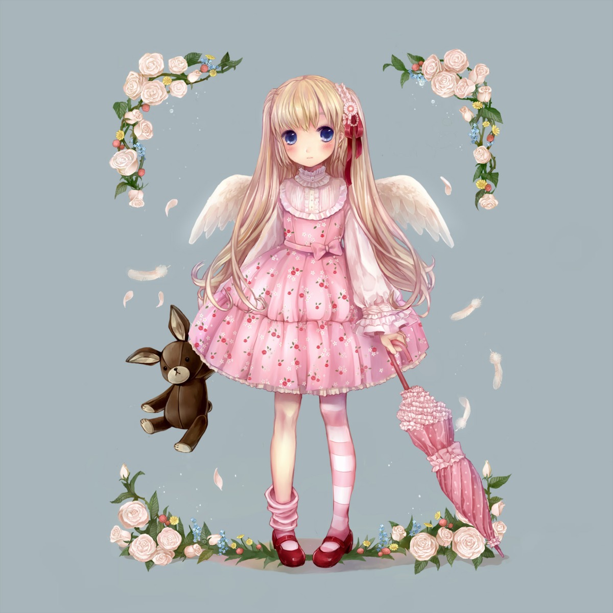 dress, jpeg_artifacts, lolita_fashion, sususuyo, wings