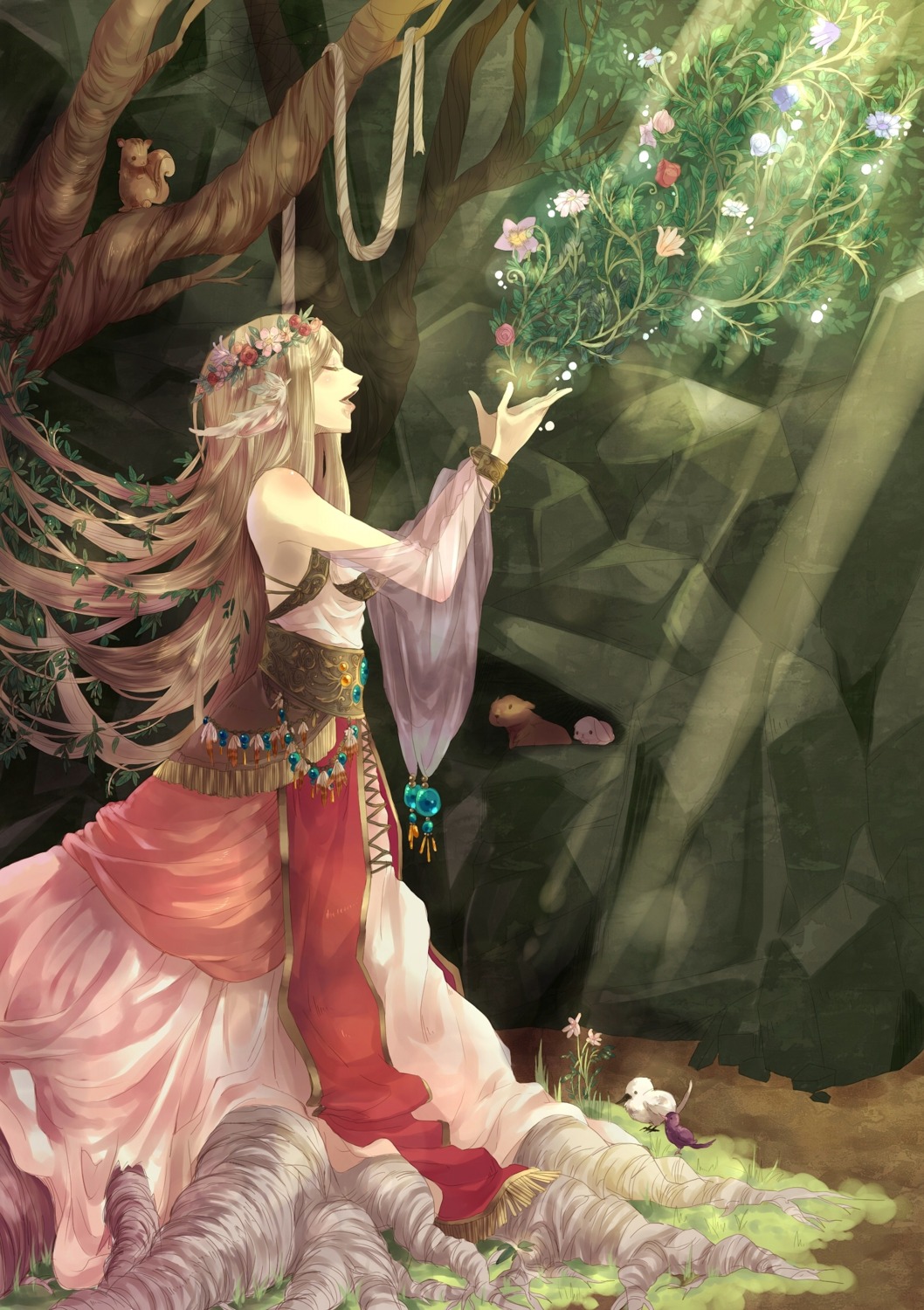 dress, janis, landscape