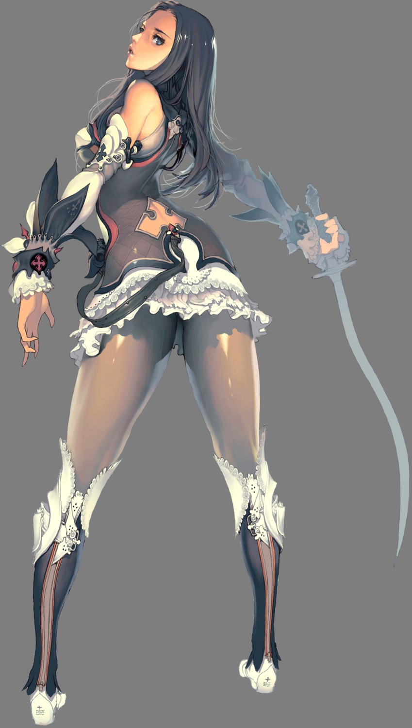 kim_hyung-tae, magna_carta, magna_carta_2, melissa_tiss, pantyhose, sword, transparent_png