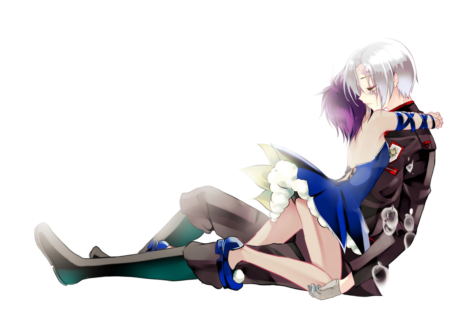allen_walker, d.gray-man, dress, kurabayashi_matoni, lenalee_lee, pantsu