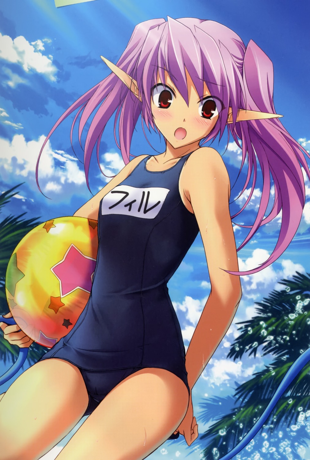 alicesoft, elf, onigiri-kun, pastel_chime_continue, phil_ehart, pointy_ears, school_swimsuit, swimsuits