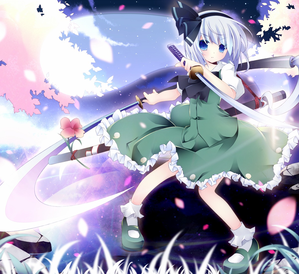 kabe, konpaku_youmu, sword, touhou