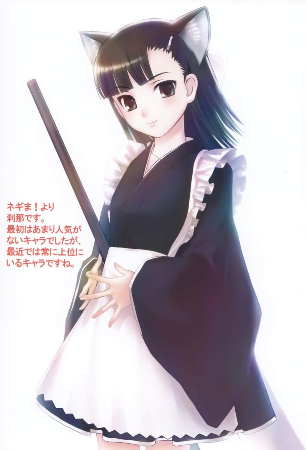 animal_ears, mahou_sensei_negima, maid, momo_no_page, momose_hisashi, nekomimi, sakurazaki_setsuna, wa_maid