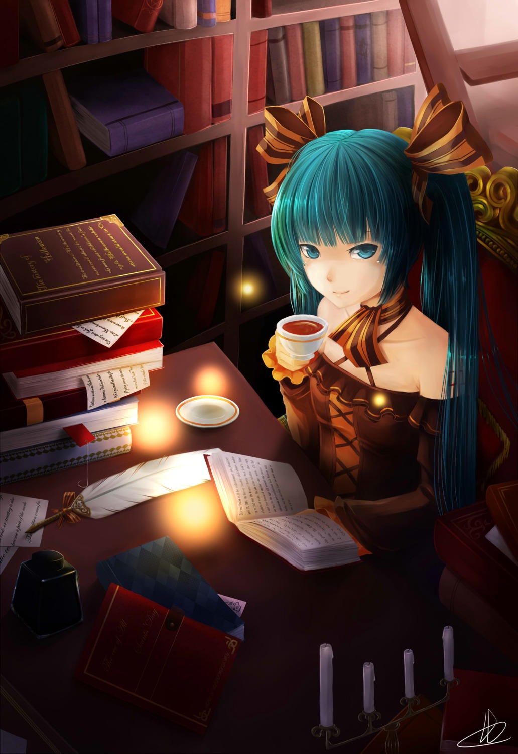 dress, hatsune_miku, jpeg_artifacts, liuli, vocaloid