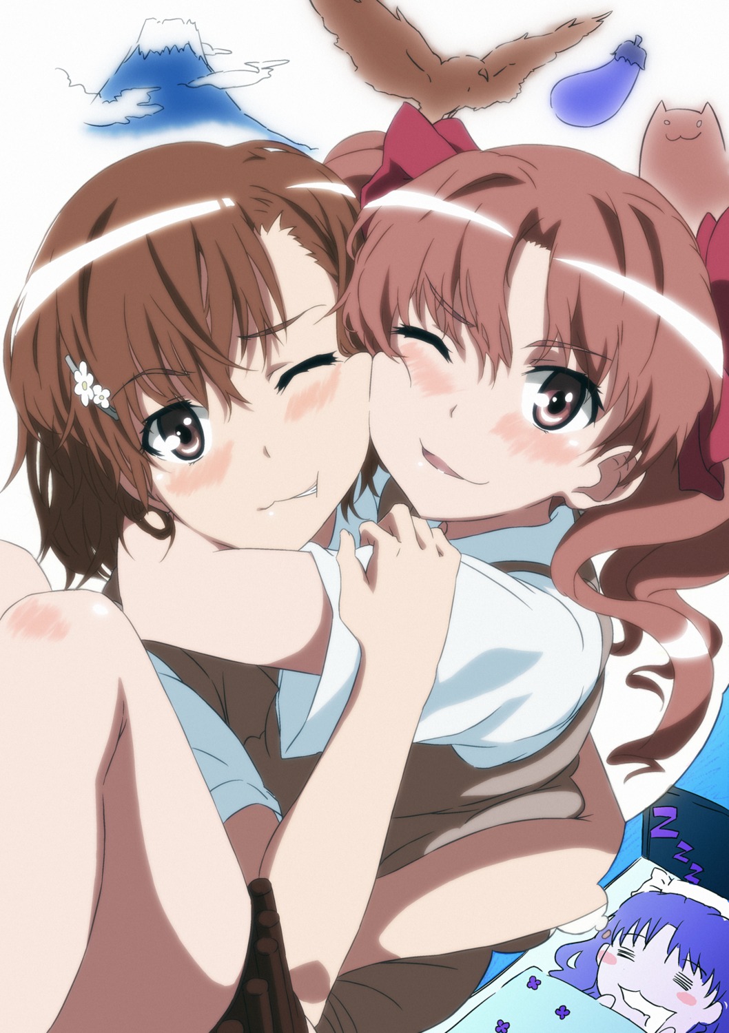 misaka_mikoto, seifuku, shirai_kuroko, tappa, toaru_kagaku_no_railgun, toaru_majutsu_no_index