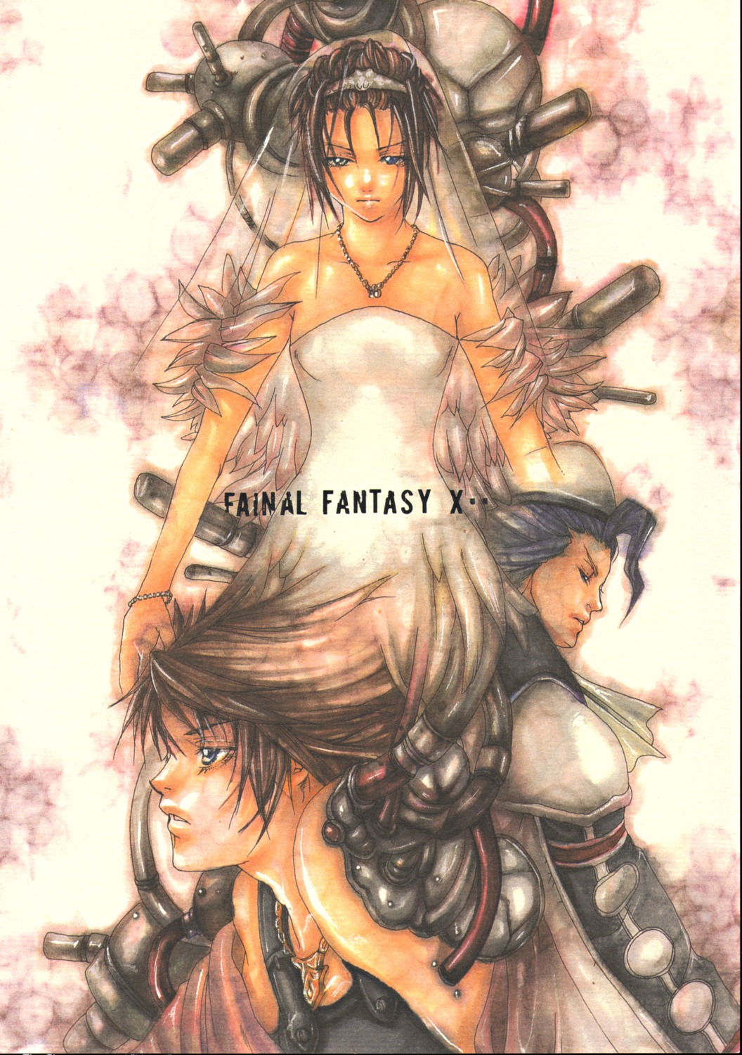 final_fantasy, final_fantasy_x, heterochromia, nao_tsukiji, seymour_guado, tidus, yuna