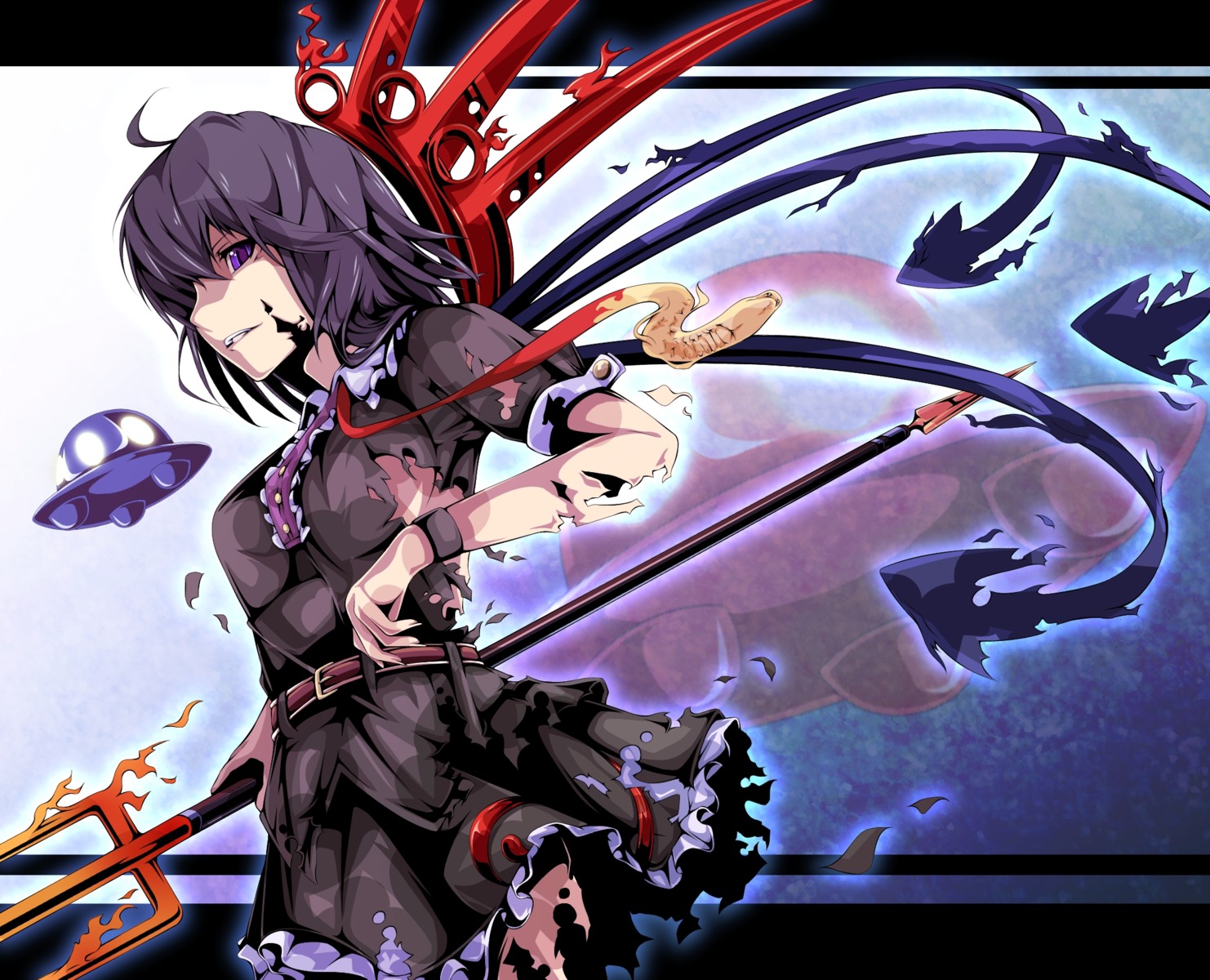 houjuu_nue, mizuki_(ekakichan), torn_clothes, touhou
