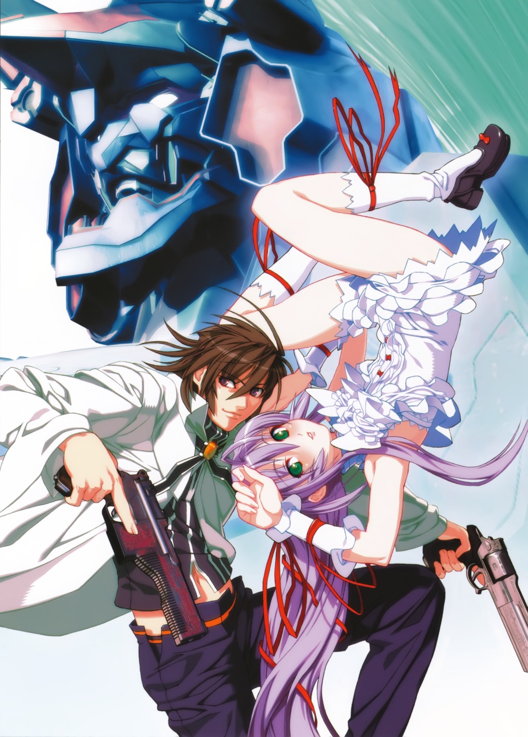 al_azif, daijuuji_kurou, demonbane, dress, gun, niθ