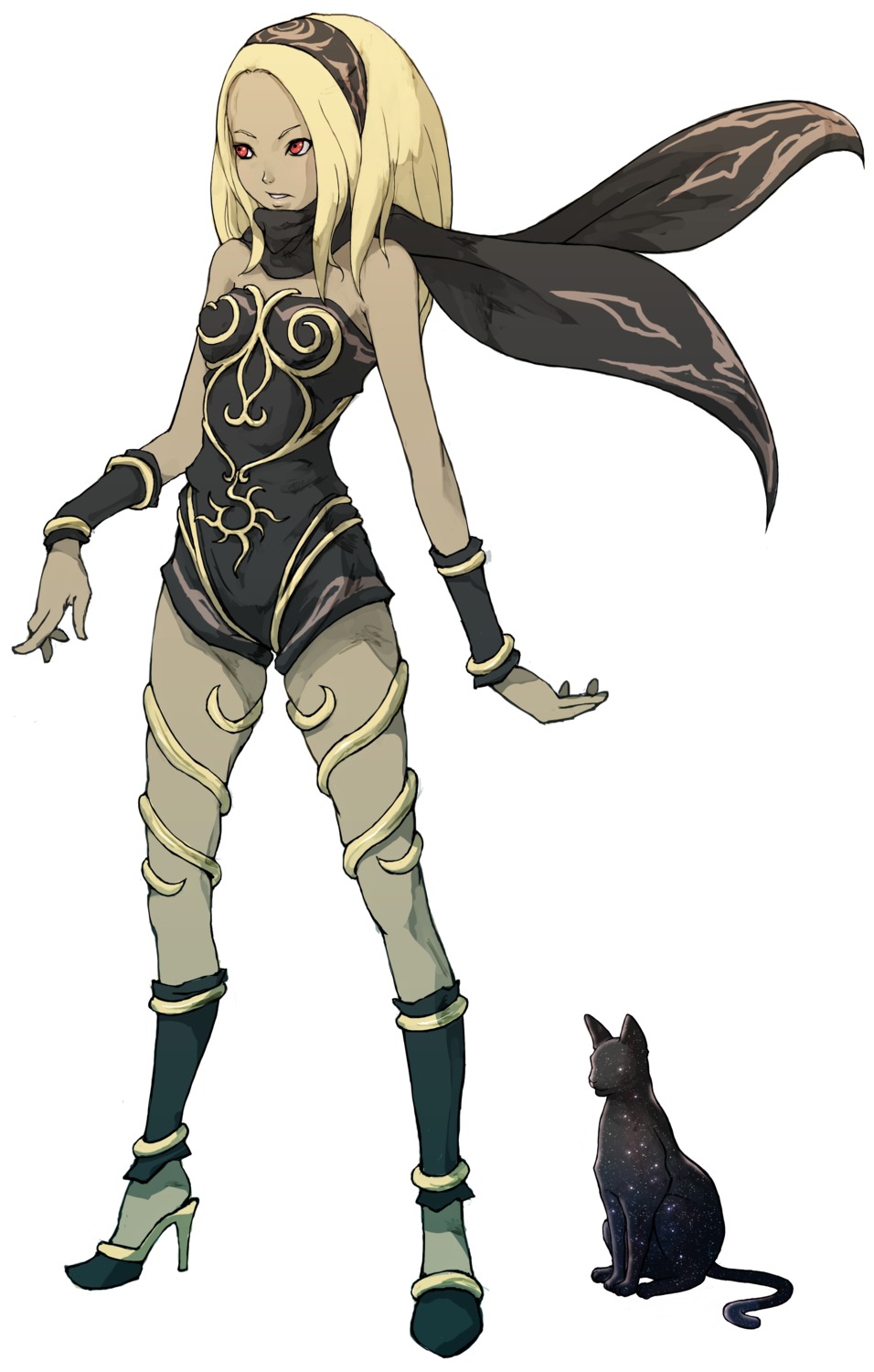 gravity_daze, heels, kat_(gravity_daze), neko, yamaguchi_yoshiaki