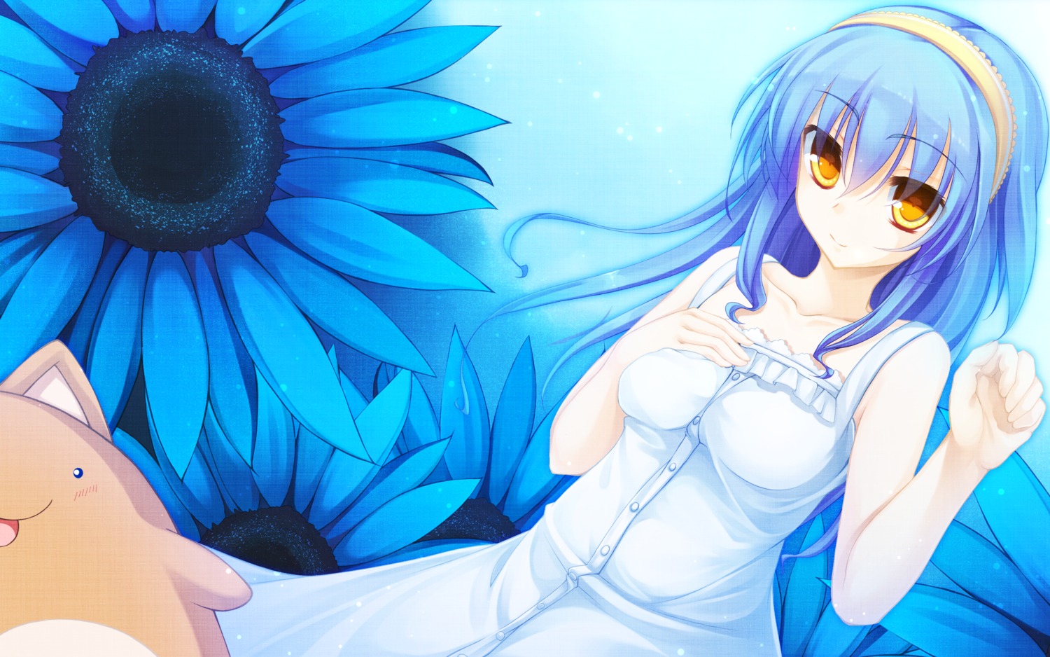 dress, hiiragi_tsukino, suzukaze_no_melt, tenmaso, wallpaper