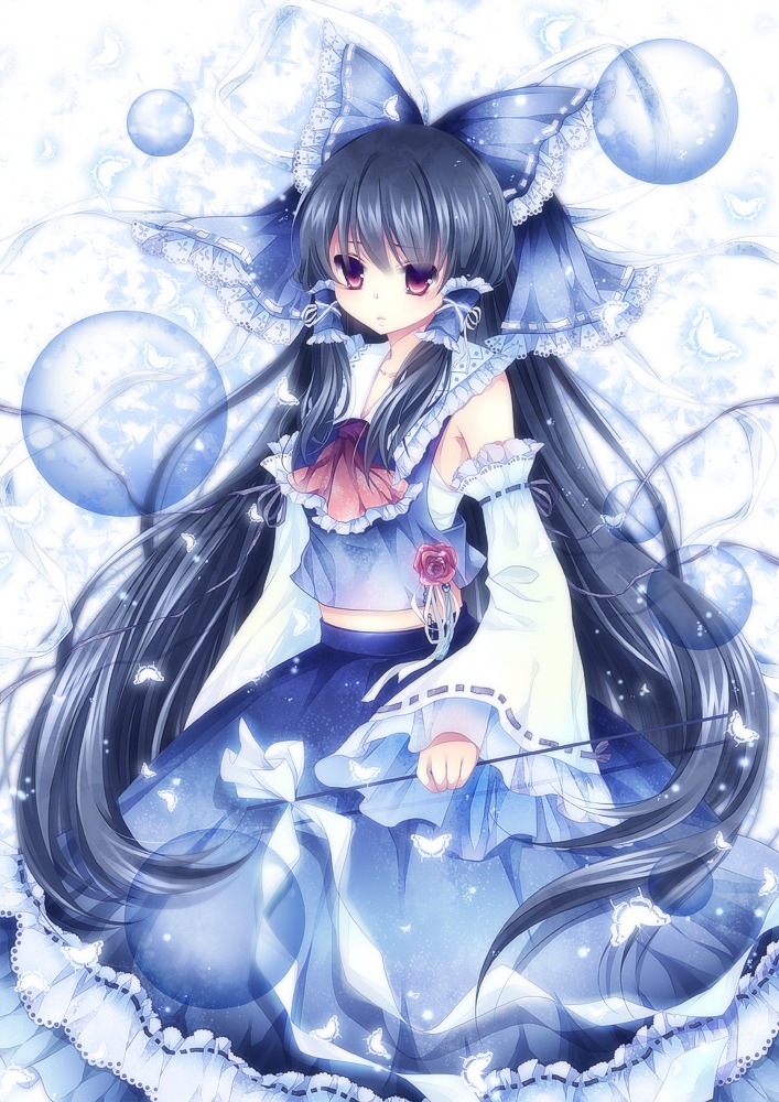hakurei_reimu, mikazuki_sara, touhou