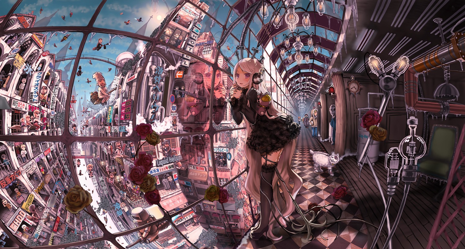 gothic_lolita, john_hathway, landscape, lolita_fashion, stockings, thighhighs