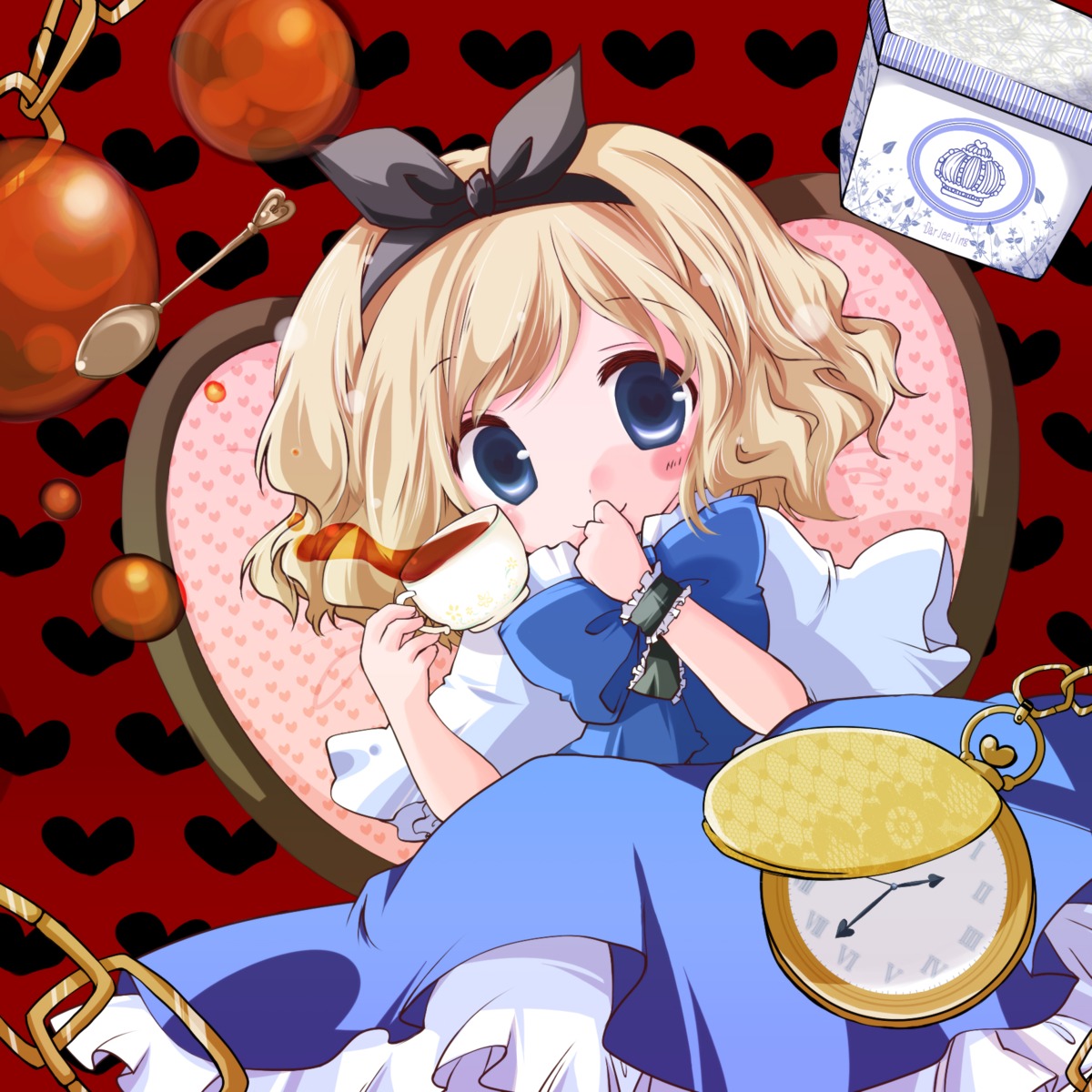 alice_in_wonderland, alice_margatroid, crossover, dress, futami_yayoi, touhou