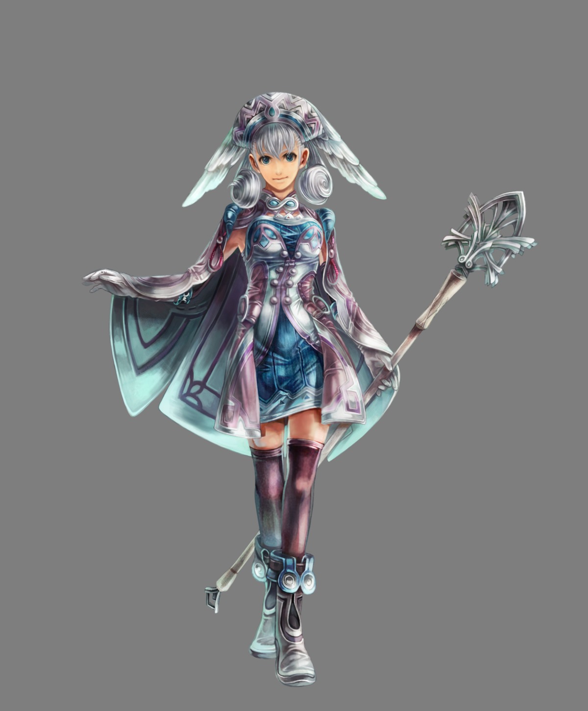 melia, monolith_soft, nintendo, thighhighs, transparent_png, xenoblade, xenoblade_(series)