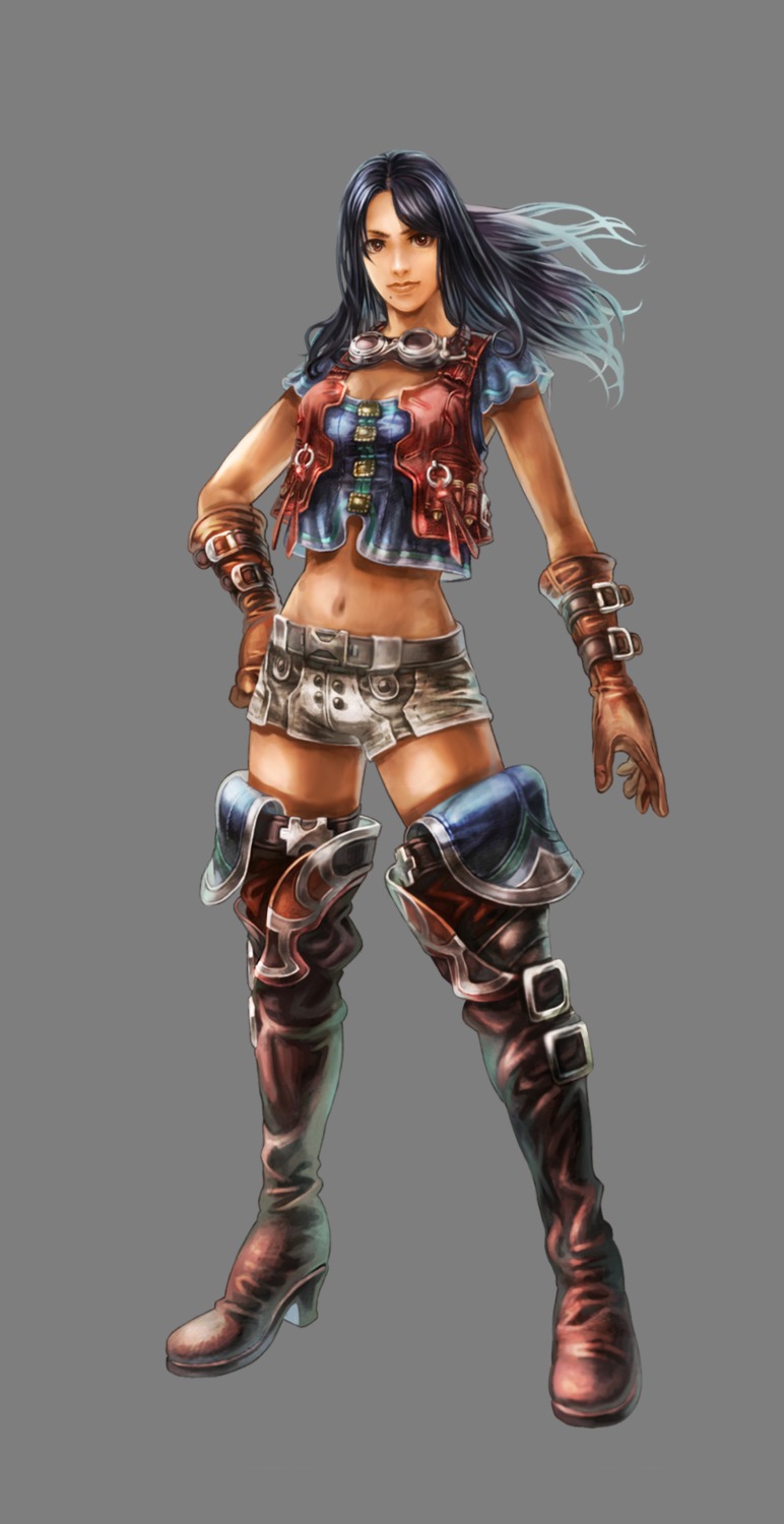 carna_(xenoblade), monolith_soft, nintendo, thighhighs, transparent_png, xenoblade, xenoblade_(series)