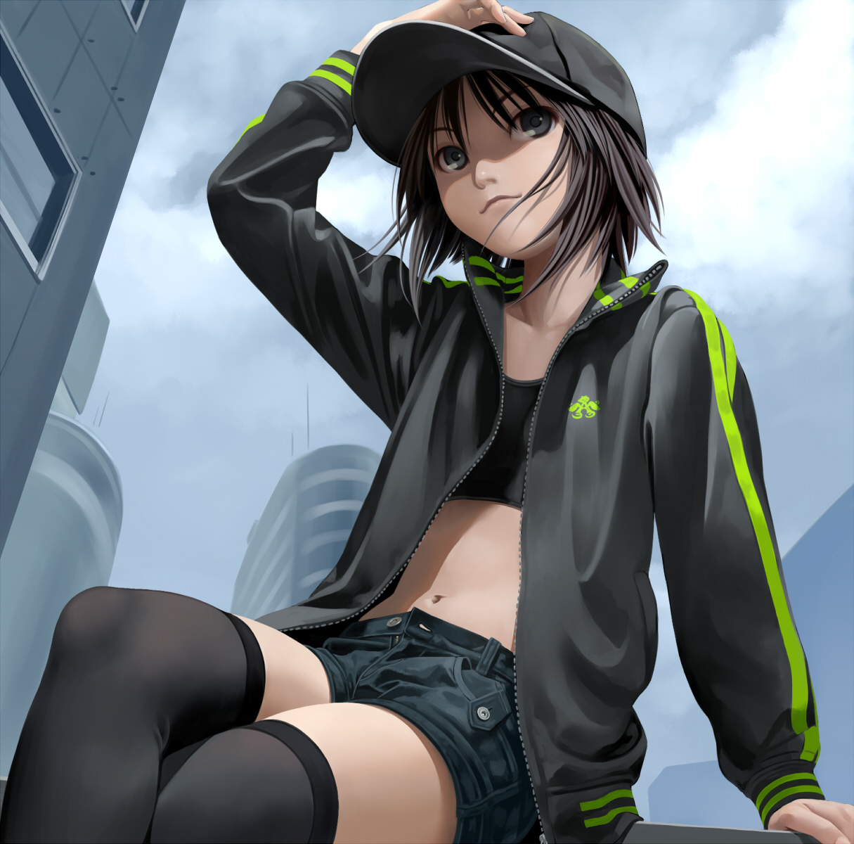 kikuchi_makoto, nekopuchi, the_idolm@ster, thighhighs