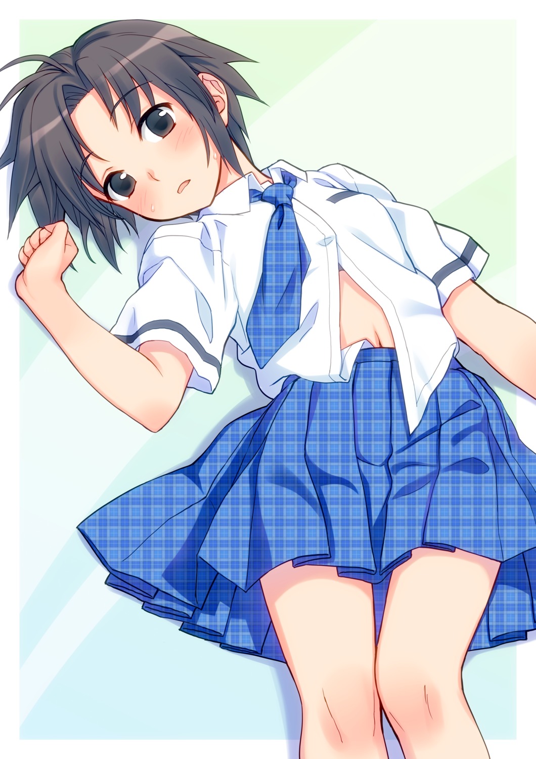 kikuchi_makoto, seifuku, the_idolm@ster, yuuki_keisuke