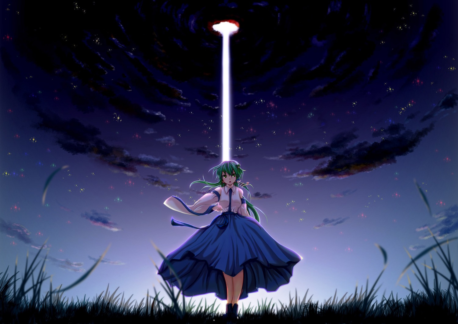 azusayumi_meme, kochiya_sanae, touhou