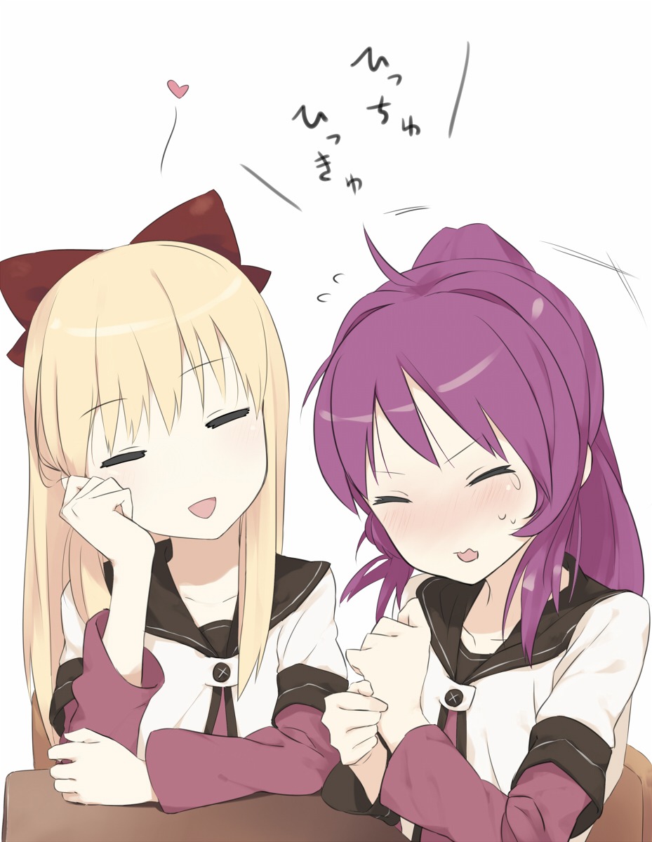 marakimi, seifuku, sugiura_ayano, toshinou_kyouko, yuru_yuri