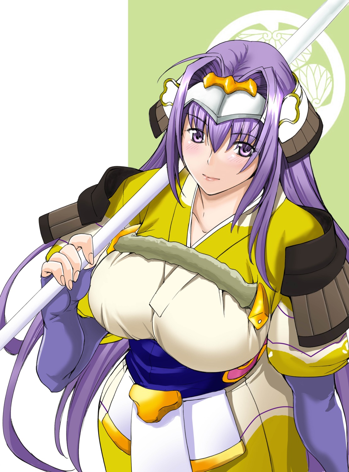 amano_kazumi_(artist), armor, japanese_clothes, sengoku_rance, senhime, senhime_(rance)
