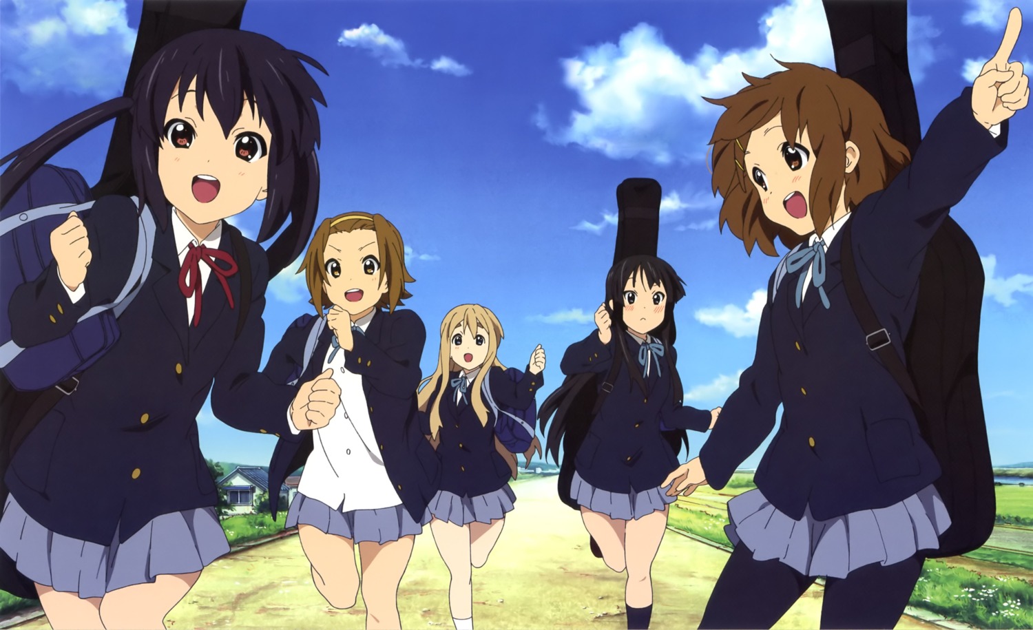 akiyama_mio, hirasawa_yui, k-on!, kawanami_eisaku, kotobuki_tsumugi, nakano_azusa, pantyhose, seifuku
