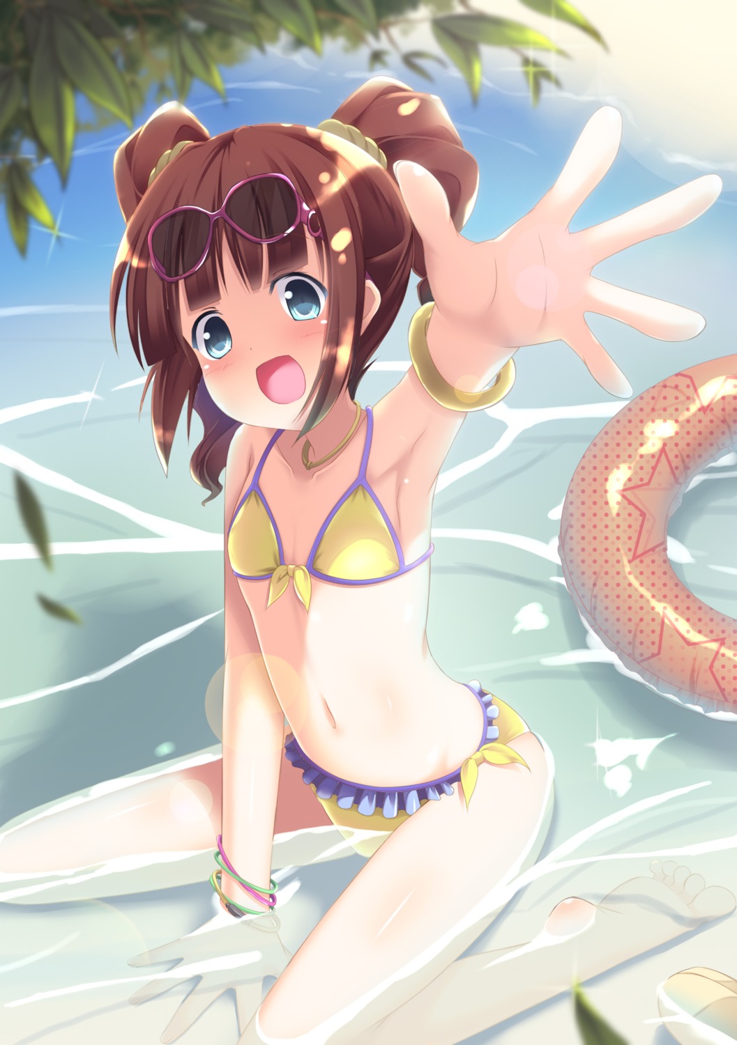 bikini, megane, nekomu_shi, swimsuits, takatsuki_yayoi, the_idolm@ster