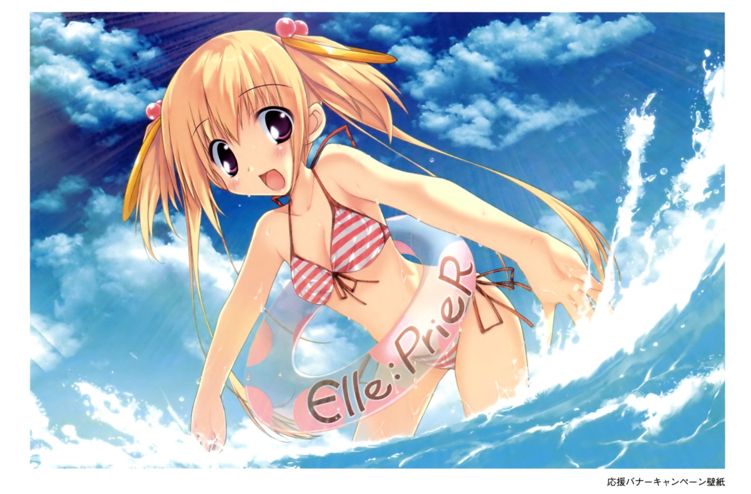 amane_sou, bikini, elle_prier, kadoma_konomi, swimsuits