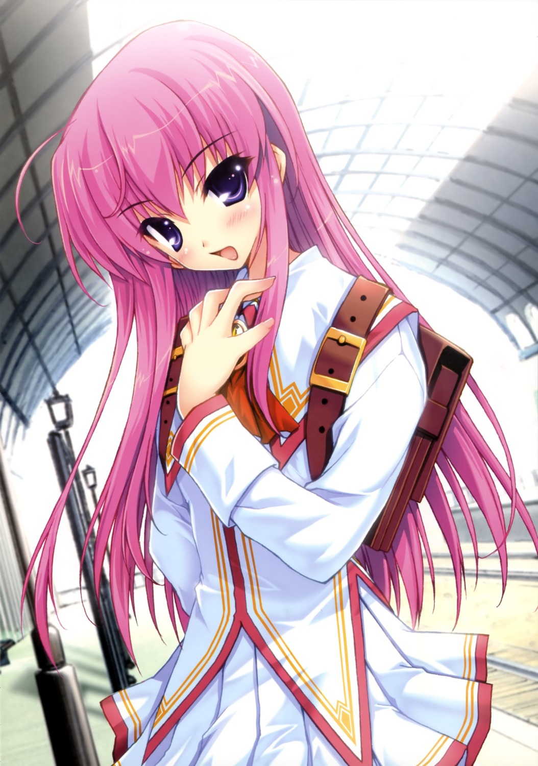 amane_sou, hime_x_hime, kujouin_saki, seifuku