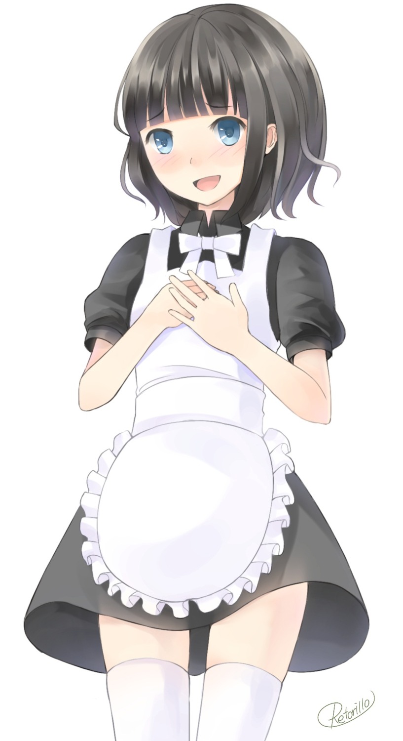 maid, retoriro, saine_(retoriro), thighhighs